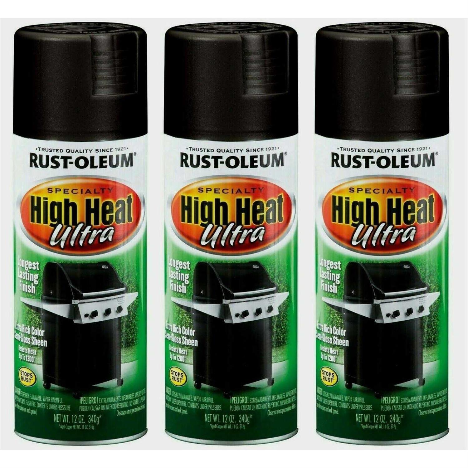 Rust-Oleum Black High Heat Ultra Spray Paint - Cheap Fitting
