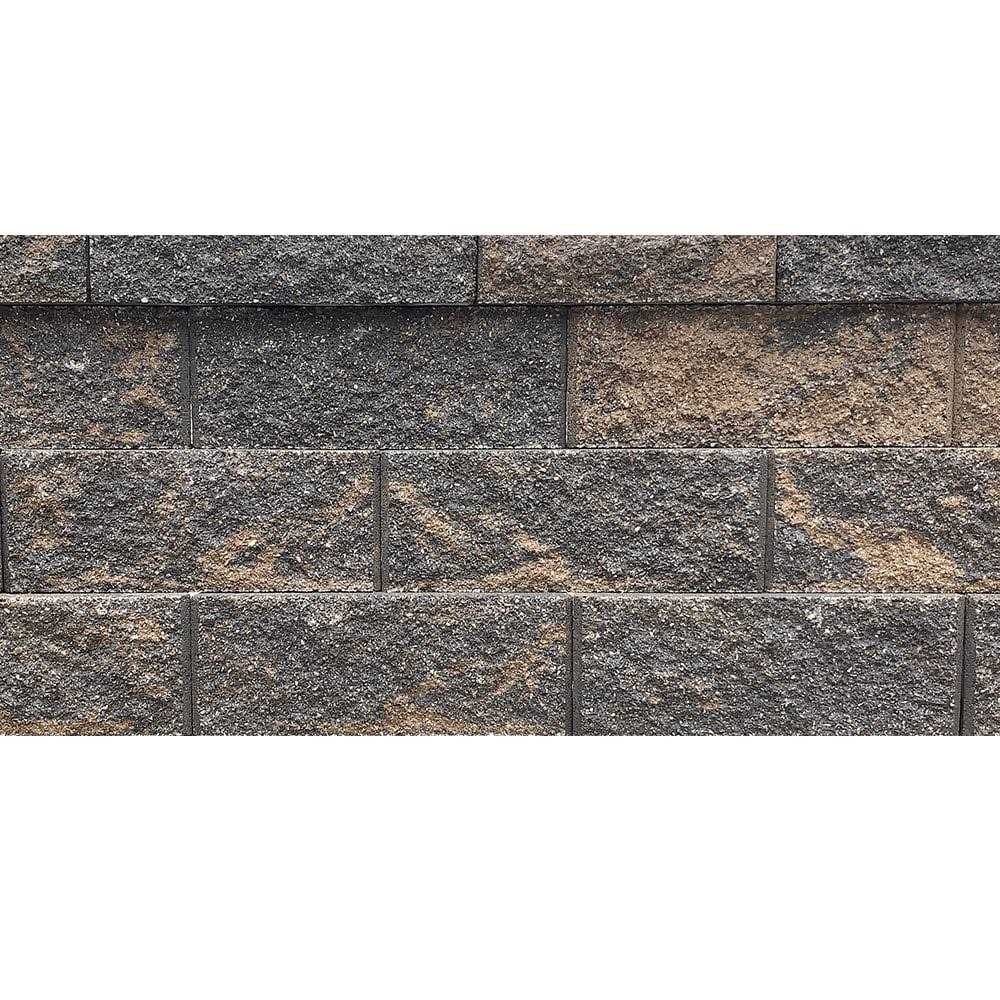 Lowe’s 16x 6 x 10 Tan & Charcoal Retaining Wall Block in Gray 17H2700TCH - Cheap Fitting