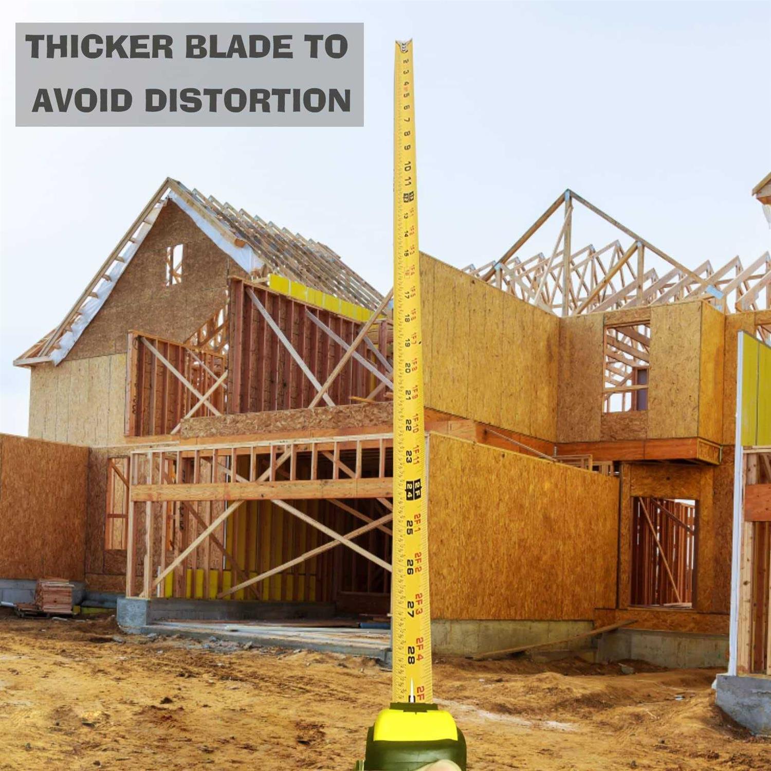 Tape Measure,Easy Read Measuring Tape Retractable with Fractions 1/8 - Cheap Fitting