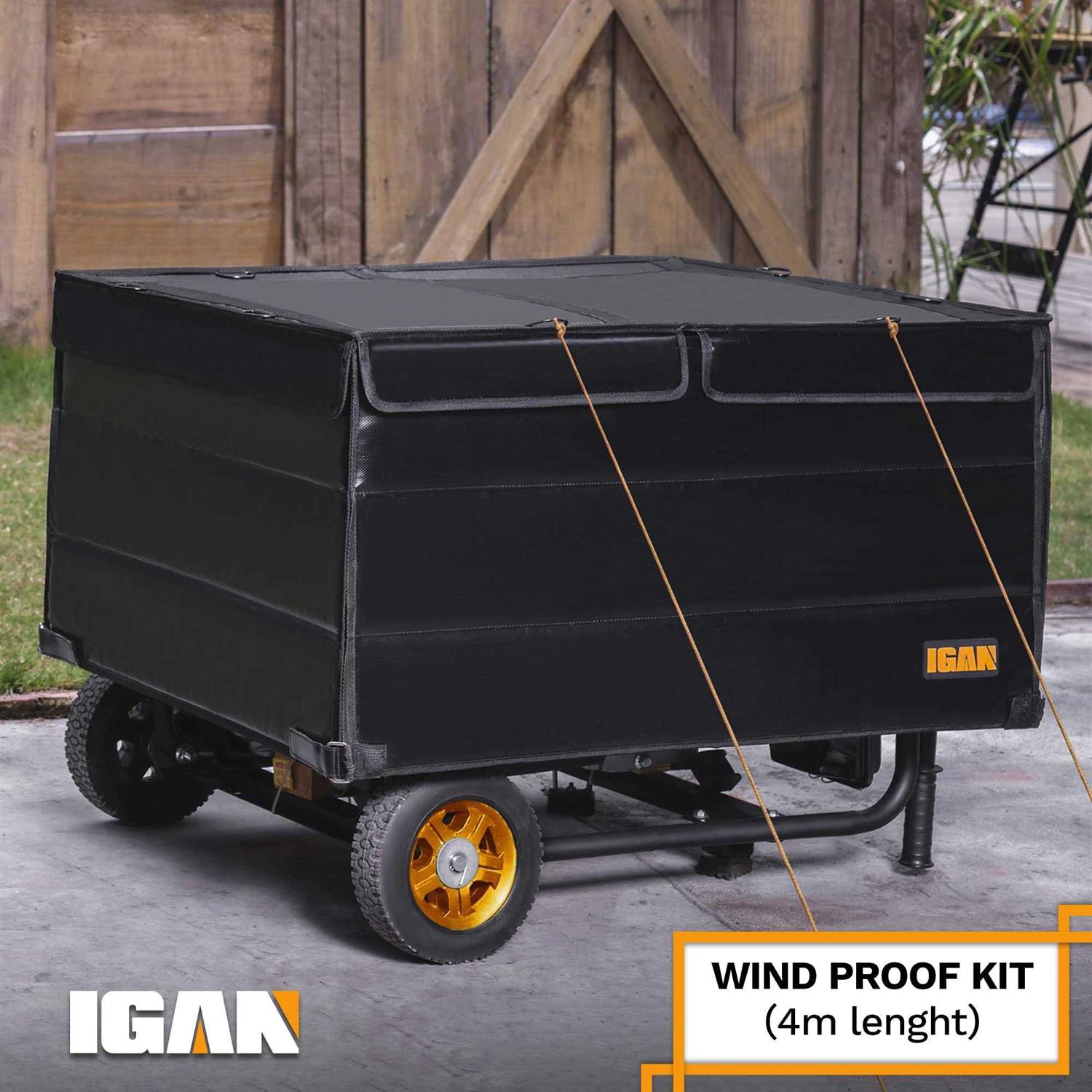IGAN Generator Tent Running Cover Ultra Heavy Duty Tarpaulin Enclosure - Cheap Fitting