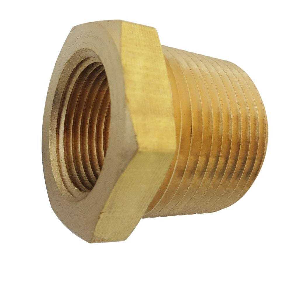 TL TOOLEGIN 1/2 NPT Male x 1/4 NPT Female Brass Bushing Reducer Reducing Pipe Adapter Fitting 5pcs 1200 PSI - Cheap Fitting