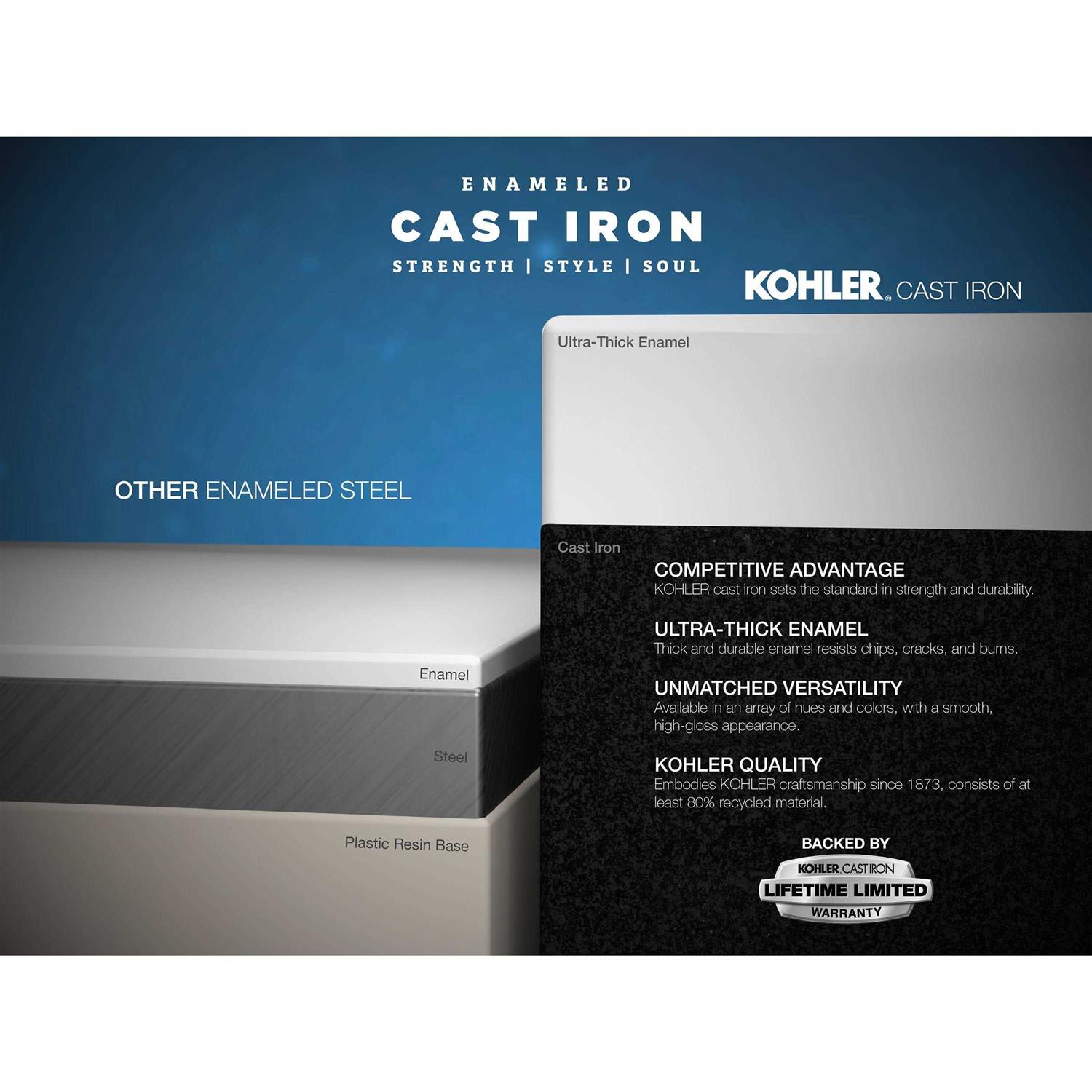 Kohler 838-0 Bellwether 60 x 30 Alcove bath - Cheap Fitting