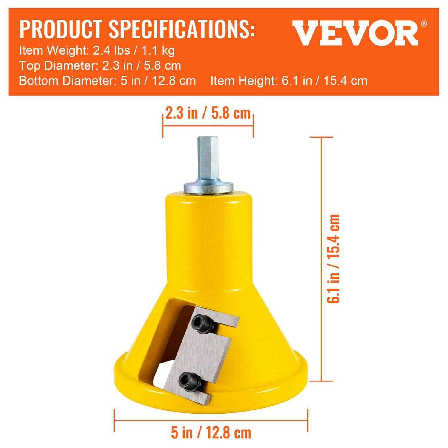 VEVOR Tenon Cutter Diameter with Dual Straight Blades & Button Screws Home Master Kit - Cheap Fitting