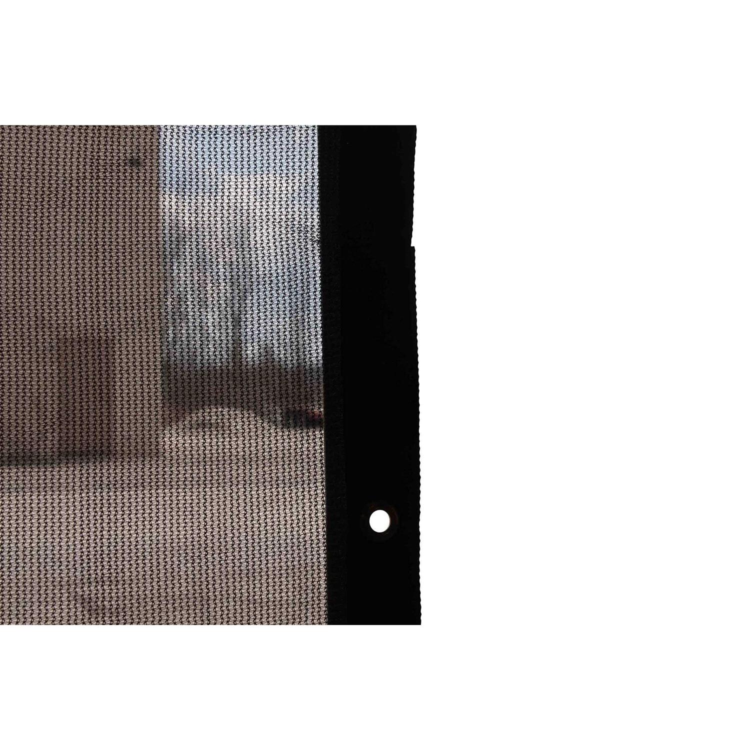 Mytee Products Black Heavy Duty 6 Oz 70% Shade Mesh Tarps with Grommets ROLL-Off - Cheap Fitting