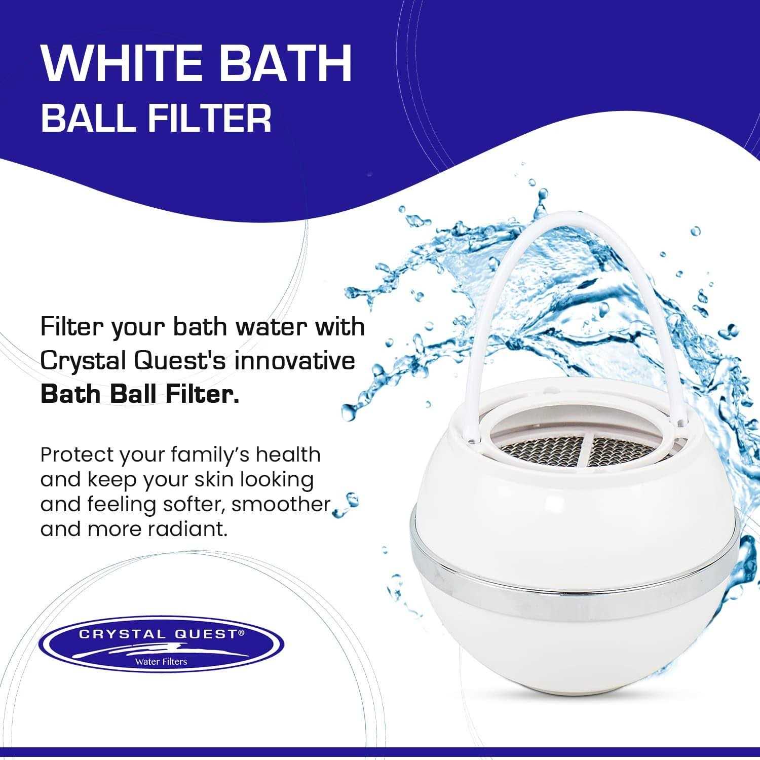 Crystal Quest Bath Ball Filter - Cheap Fitting
