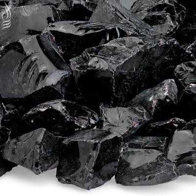 American Fireglass Onyx Recycled Fire Pit Glass - Cheap Fitting