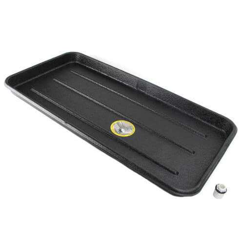 DiversiTech 6-1838S 18 x 38 A/C Secondary Condensate Drain Pan - Cheap Fitting