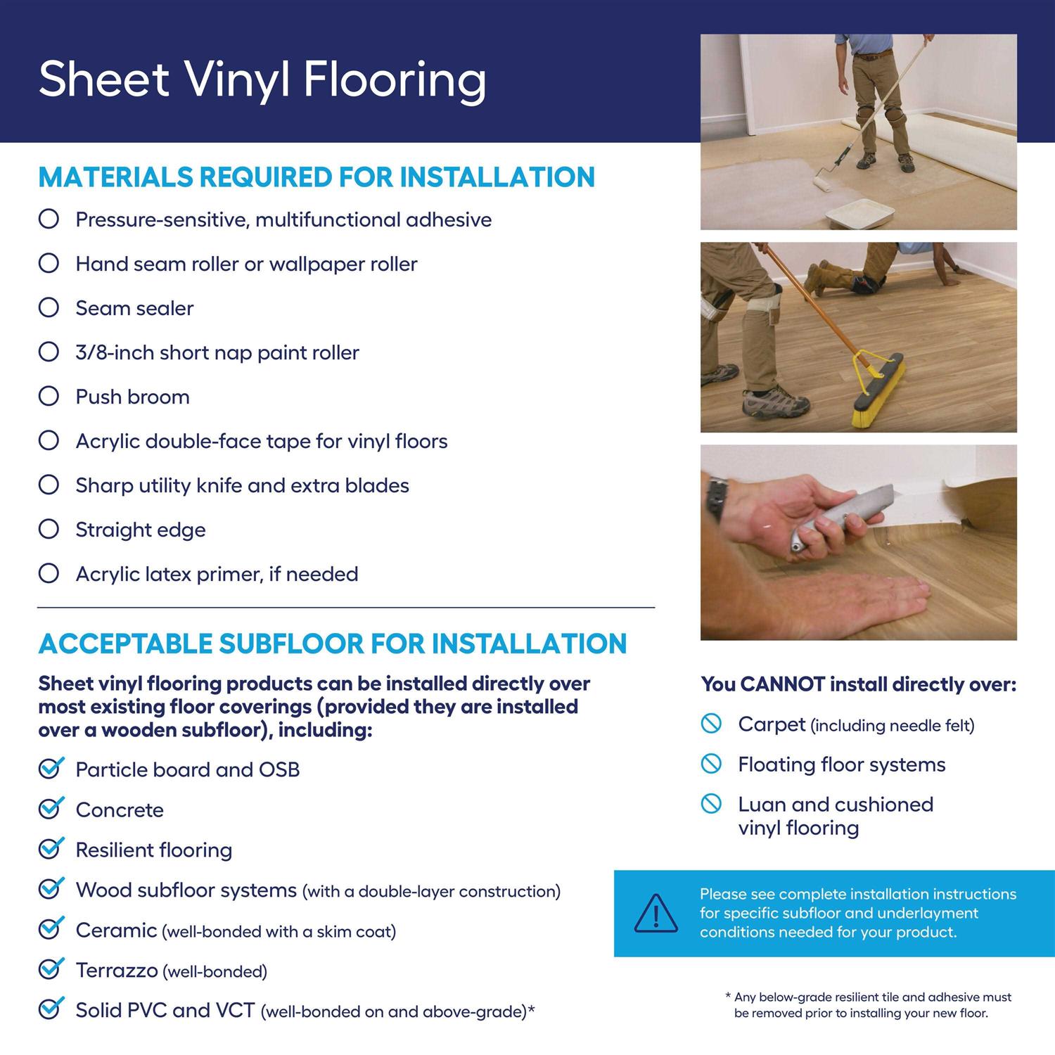 STAINMASTER Smokey Sandstone Waterproof Sheet Vinyl - Cheap Fitting