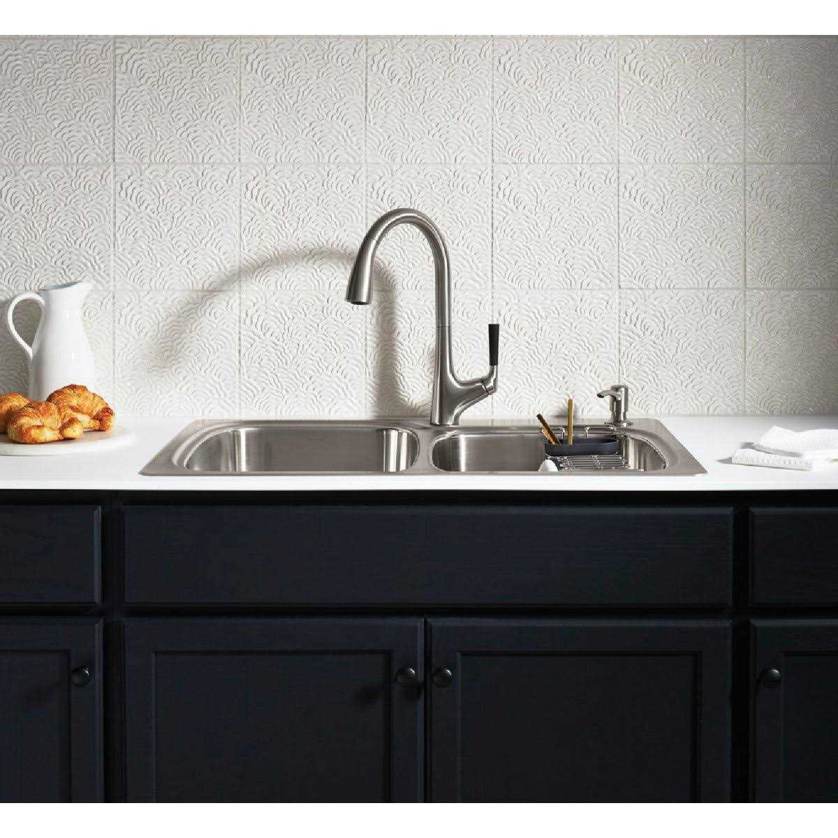 Kohler Malleco Pull-Down Kitchen Faucet with Soap Dispenser - Cheap Fitting