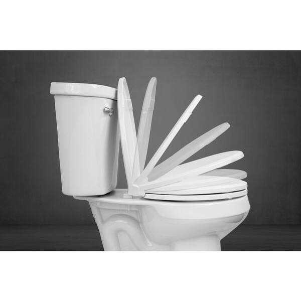 Centoco 3700SCLC-001 Round Plastic Toilet Seat with Safety Close Finish - Cheap Fitting