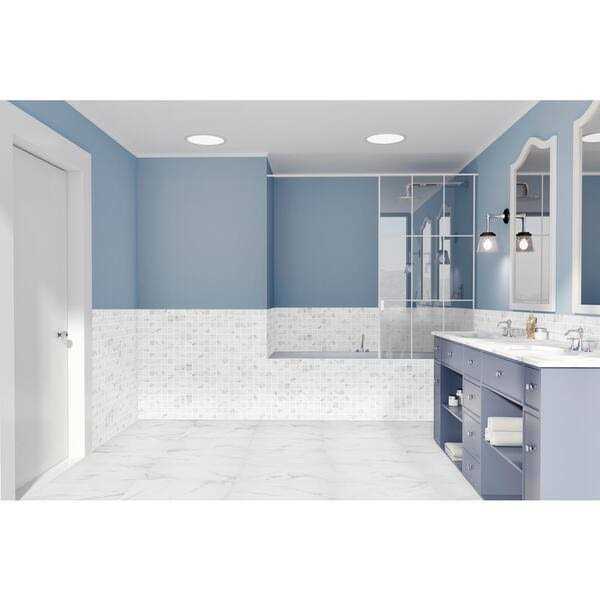 Florida Tile Home Collection Michelangelo Calacatta Rectified 12 in. x 24 in. Porcelain Floor and Wall Tile - Cheap Fitting