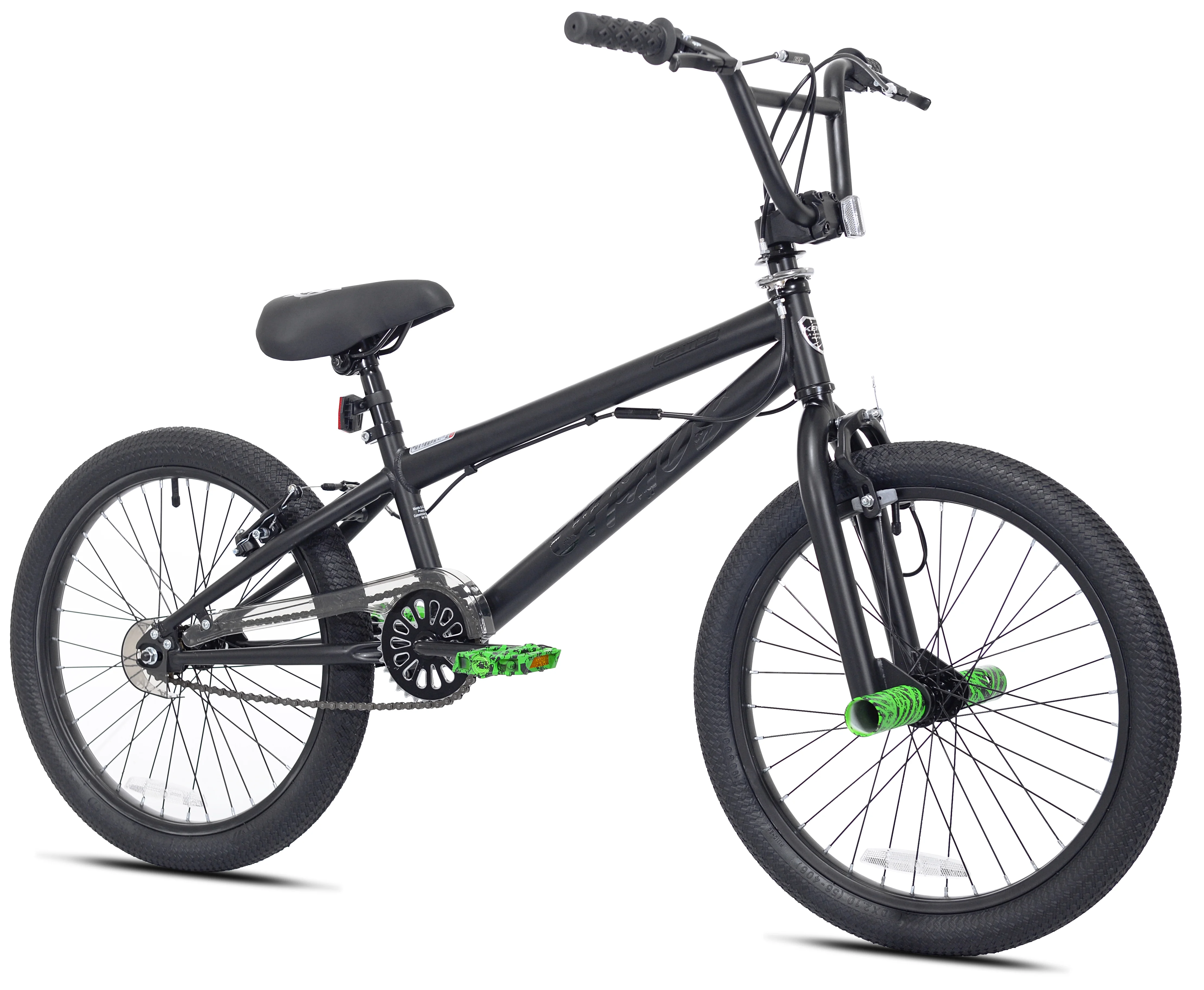 Kent 20 in. Chaos Boy's BMX Child Bicycle, Hydro Dip Matte Black - Cheap Fitting