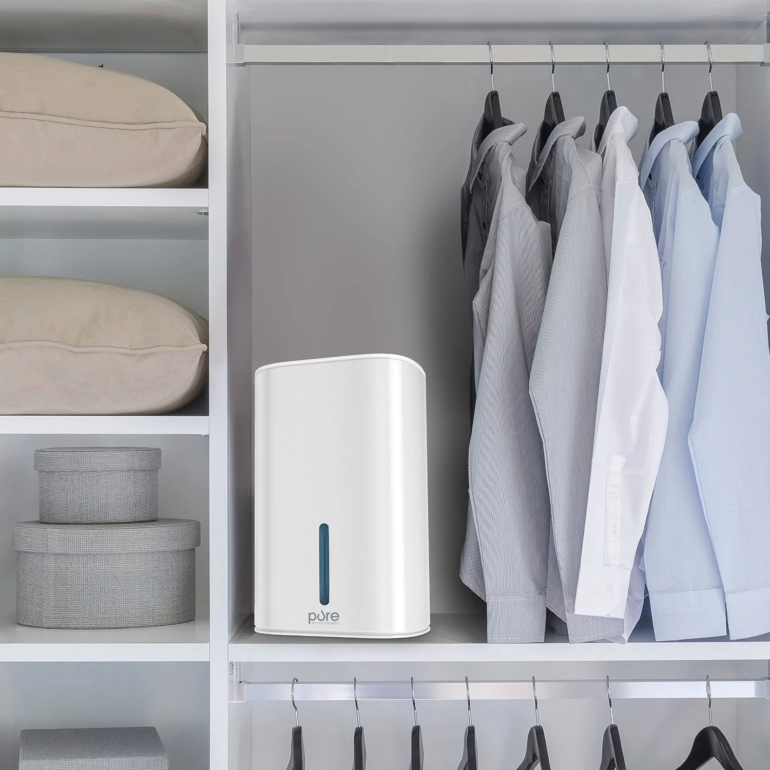 Pure Enrichment PureDry Mini Dehumidifier - Compact Water Tank Eliminates 300ml/day in Excess Moisture - Cheap Fitting