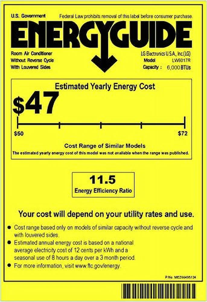 LG 6,000 BTU Window-Mount Air Conditioner with Remote - Cheap Fitting