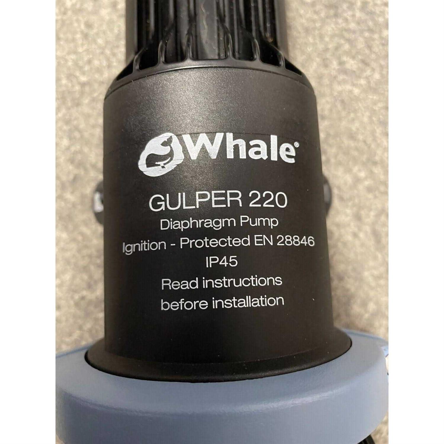 Whale Gulper 220 Grey Waste Pump 24V BP1554 - Cheap Fitting