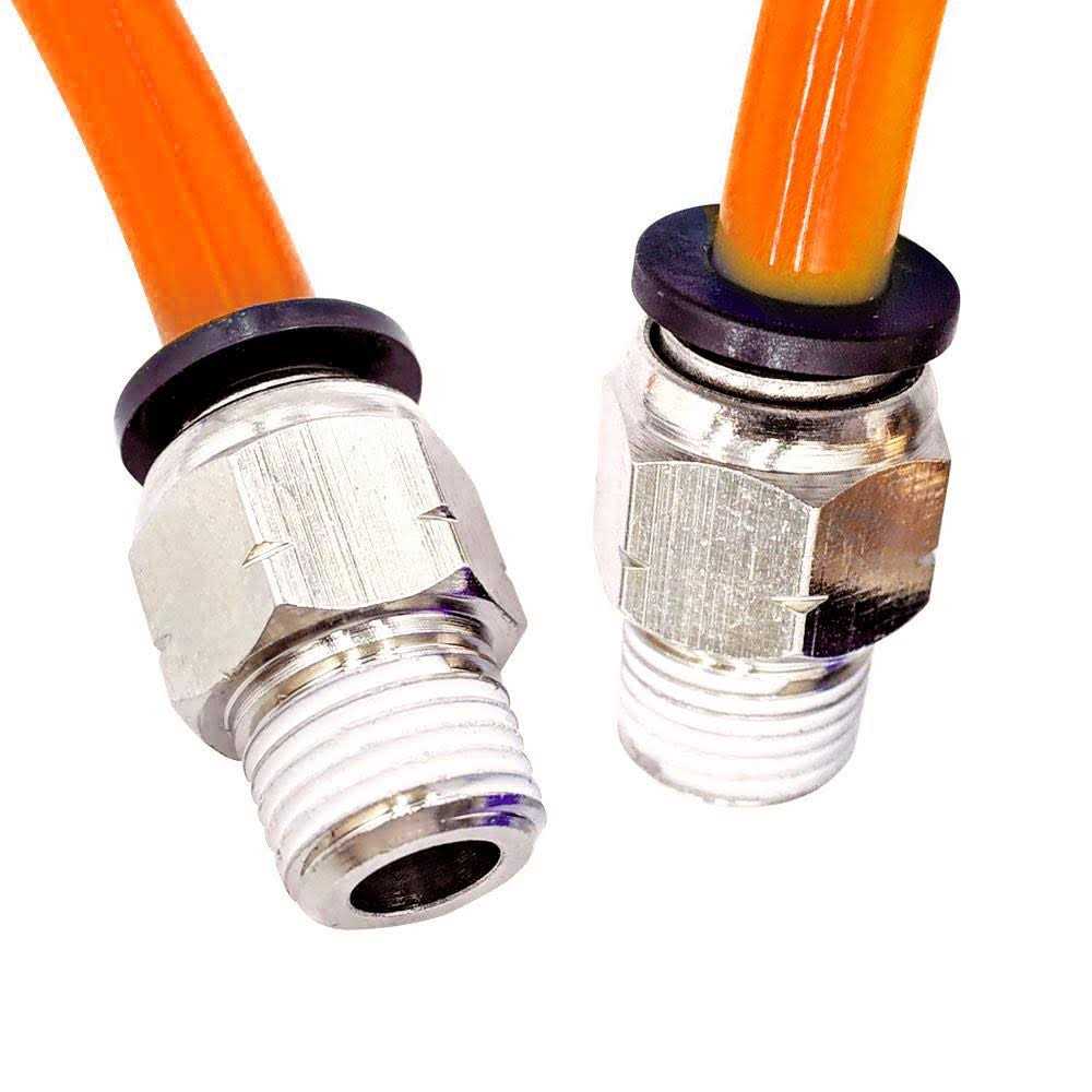 Beduan Push to Connect Tube OD x Thread Male Straight Pneumatic - Cheap Fitting