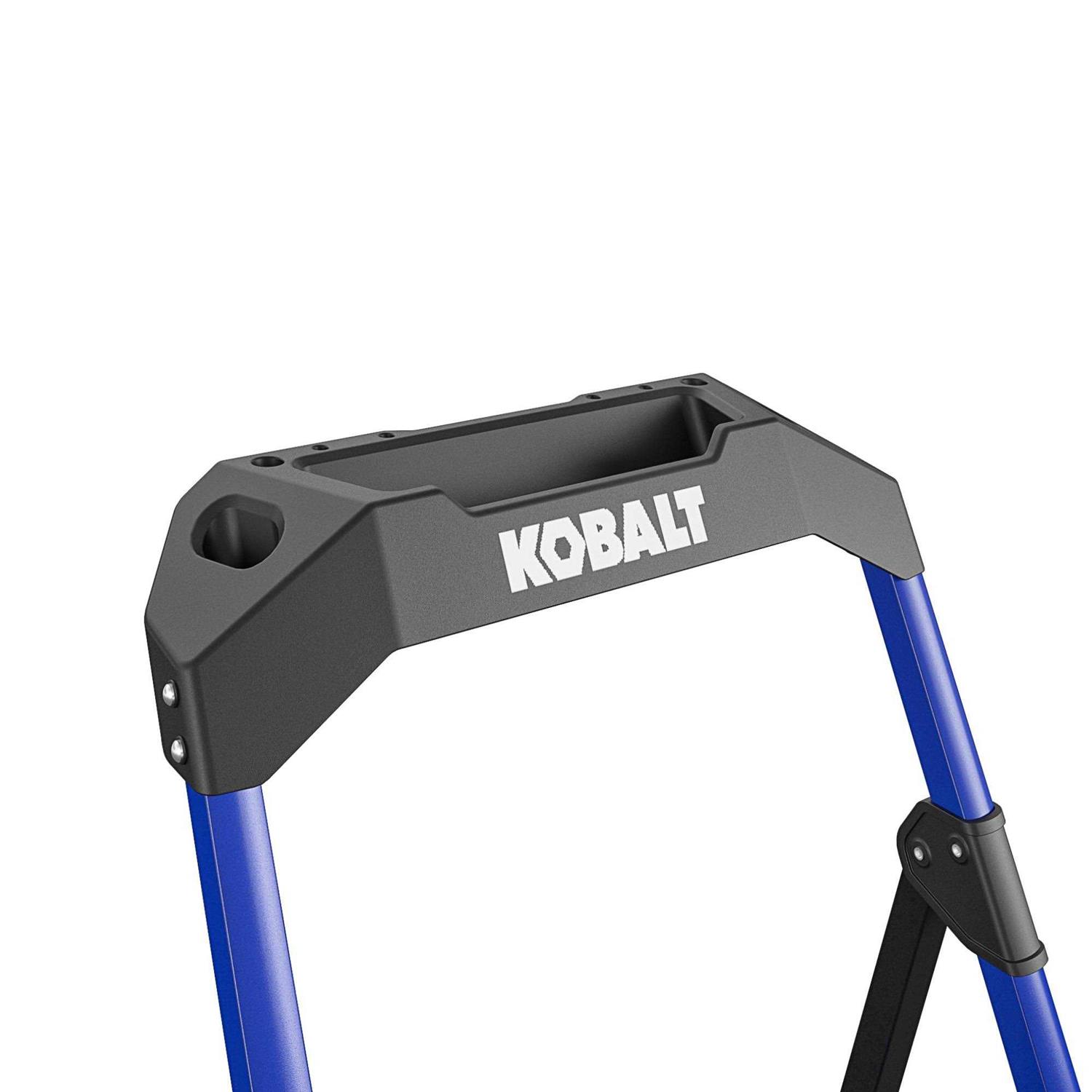 Kobalt 3-Step 300-lb Capacity Black Steel Foldable Step Stool - Cheap Fitting