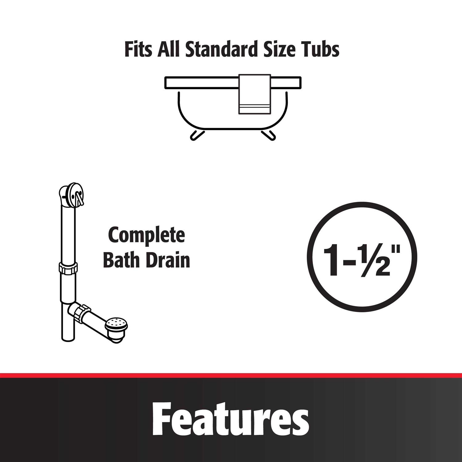 Keeney 65AWK Roller Ball Bath Drain Assembly - Cheap Fitting