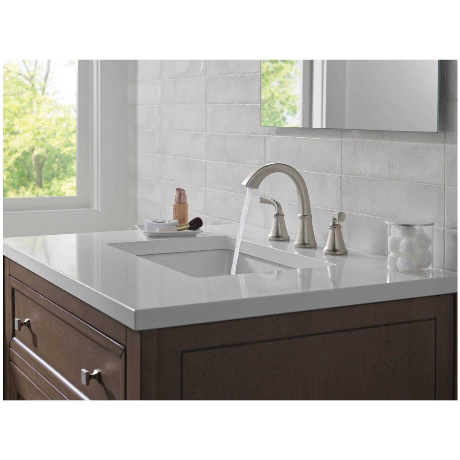 Delta Geist Two Handle Widespread Bathroom Faucet - Cheap Fitting
