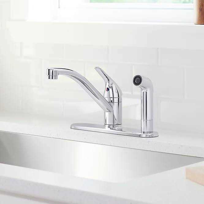 KOHLER Jolt Single-Handle Kitchen sink Faucet with sidespray - Cheap Fitting