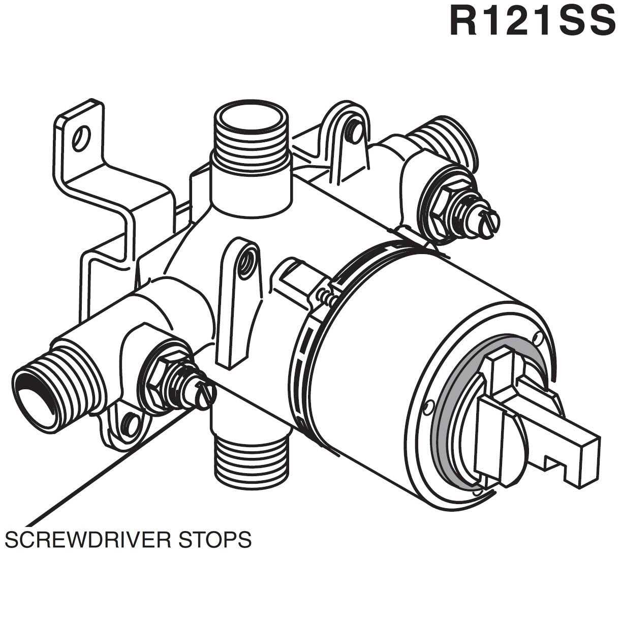 American Standard R121SS Pressure Balance Rough Valve - Cheap Fitting