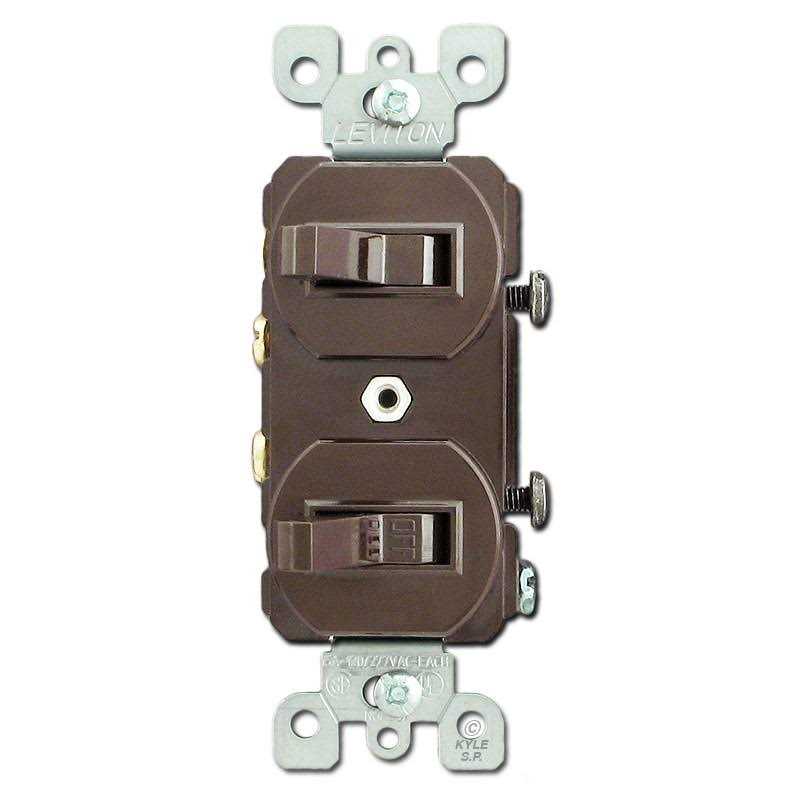 Leviton 5224-2 Single-Pole AC Combination Switch - Cheap Fitting