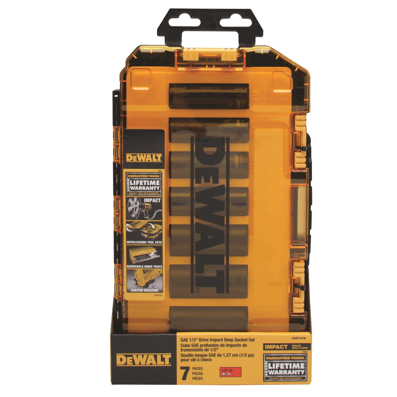 DEWALT Deep Impact Socket Set DWMT74736 - Cheap Fitting