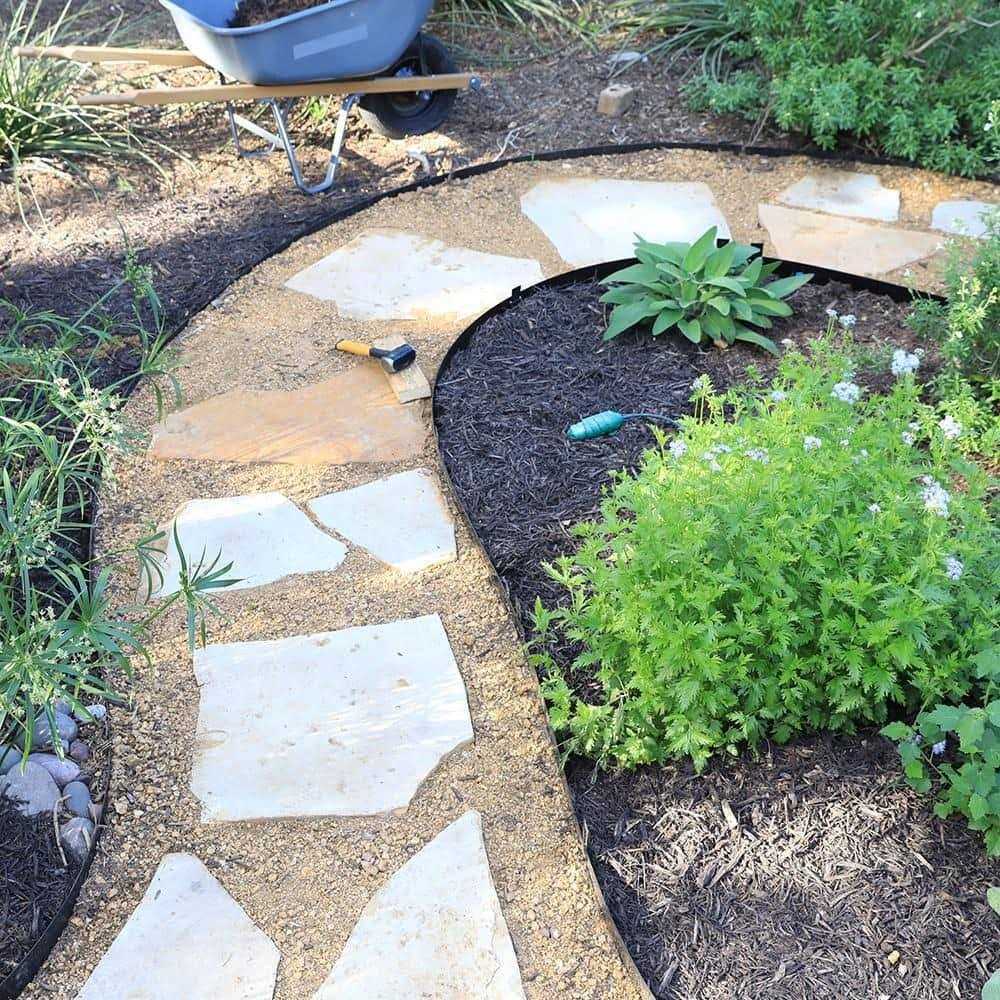 Colmet 8 ft. x 4 in. 14-Gauge Black Steel Landscape Edging - Cheap Fitting