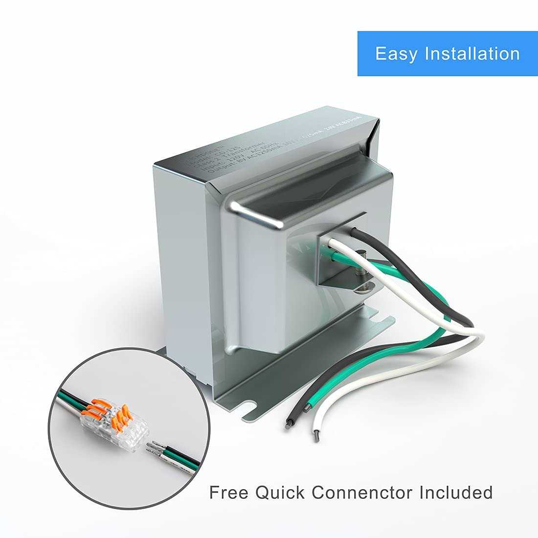 Doorbell Transformer 3TRAN Tri-Volt Hardwired Door Chime Transformer 8-24V - Cheap Fitting