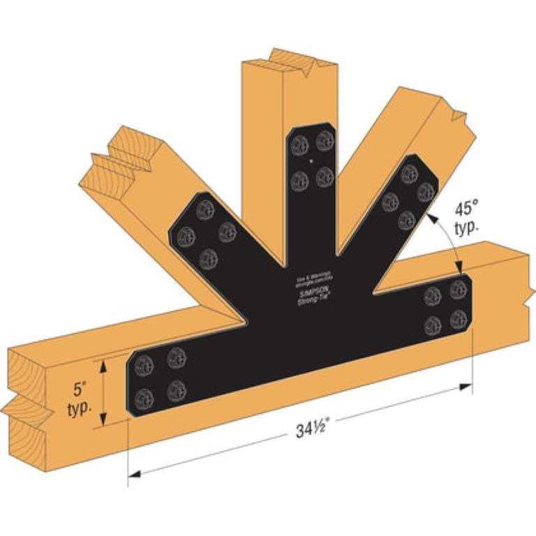 Simpson APVGP1212-4 Avant Decorative Gable Plate - Cheap Fitting