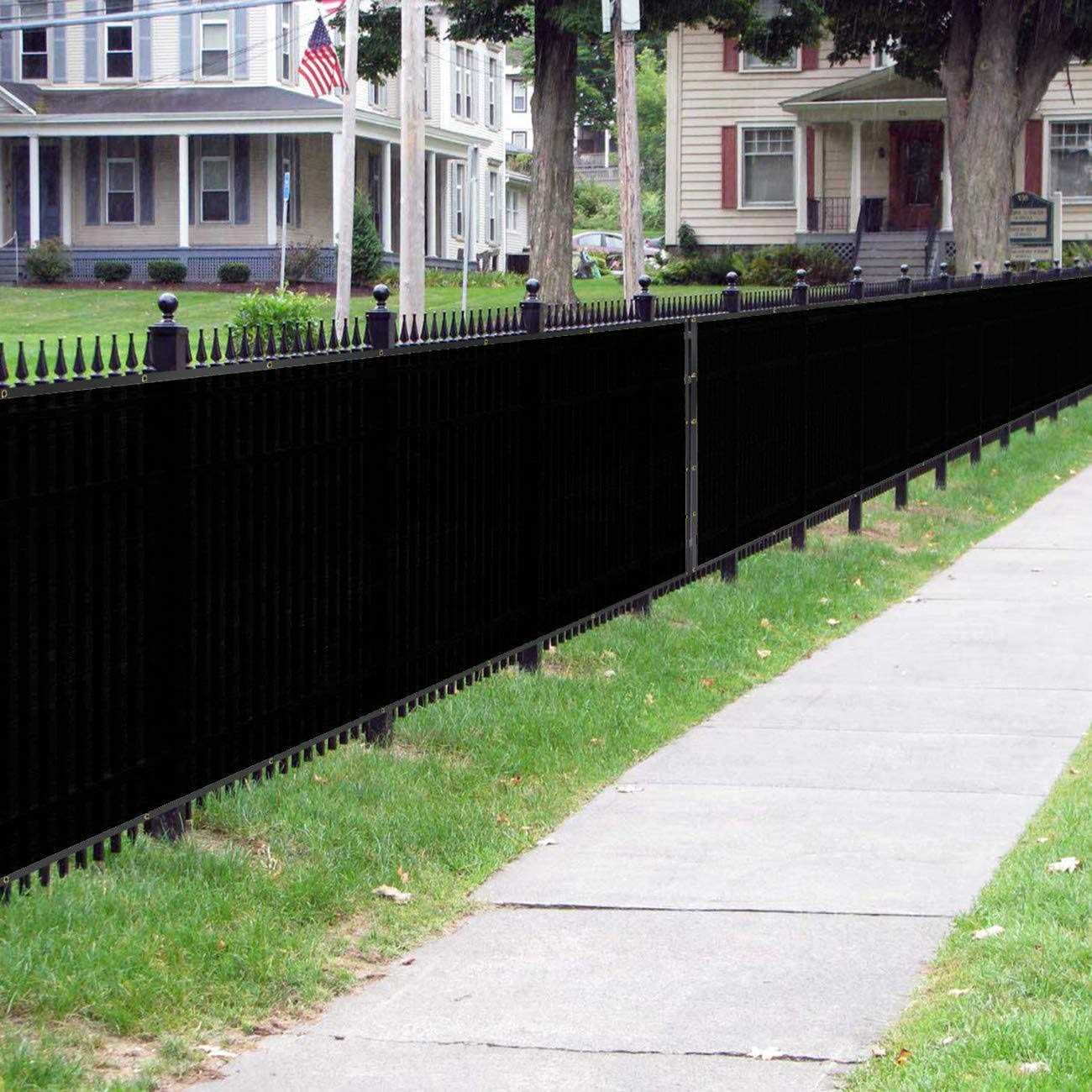 Sunnyglade 6 feet x 50 feet Privacy Screen Fence Heavy Duty Fencing Mesh Shade Net Cover for Wall Garden Yard Backyard - Cheap Fitting