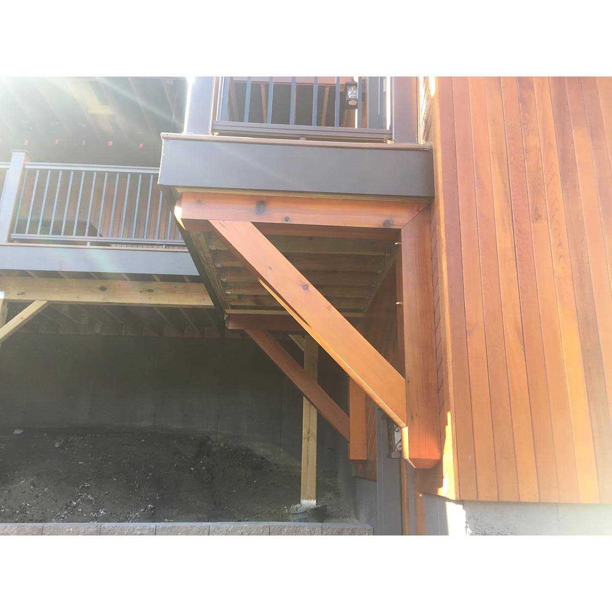 Ekena Millwork Traditional Craftsman Rough Sawn Bracket - Cheap Fitting