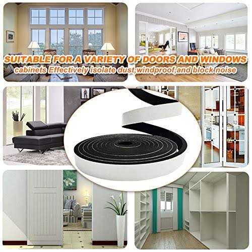 Weather Stripping Door Seal Strip for Doors and Windows Foam Insulation Tape Self Adhesive,Sound Proof,Weatherstrip,Pipe Cooling - Cheap Fitting