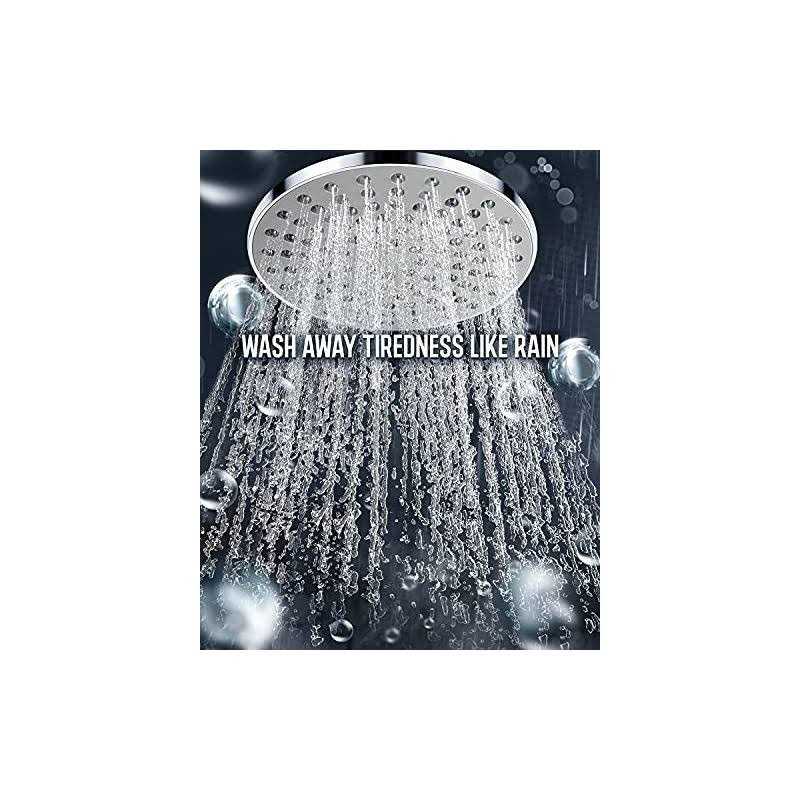 High Pressure 8 Rainfall Shower Head and Handheld Shower Heads Combo - Cheap Fitting