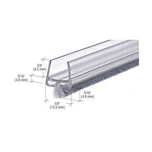 Crl Clear Polycarbonate Wipe with Pile Weatherstrip CW12 - Cheap Fitting