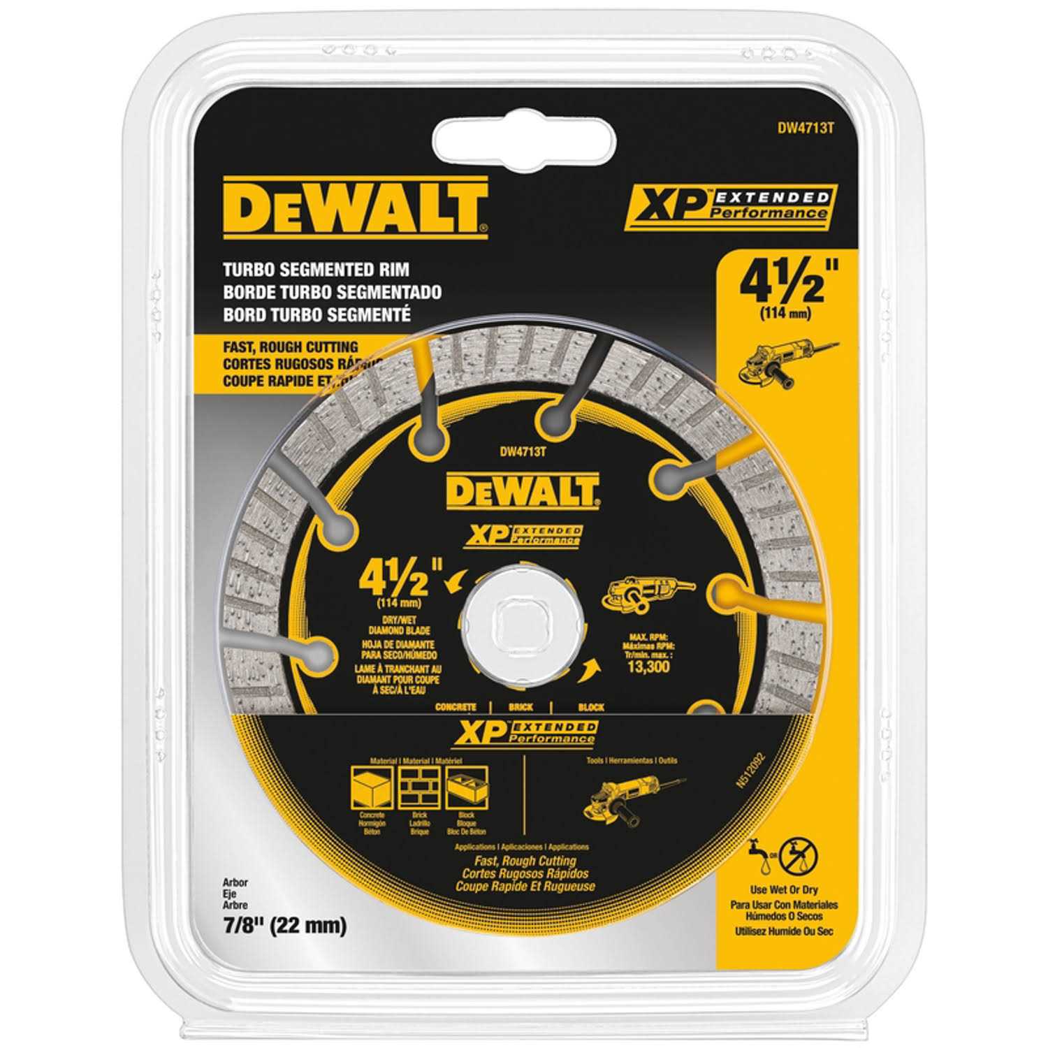 DeWalt XP Segmented Diamond Blade DW4713T - Cheap Fitting
