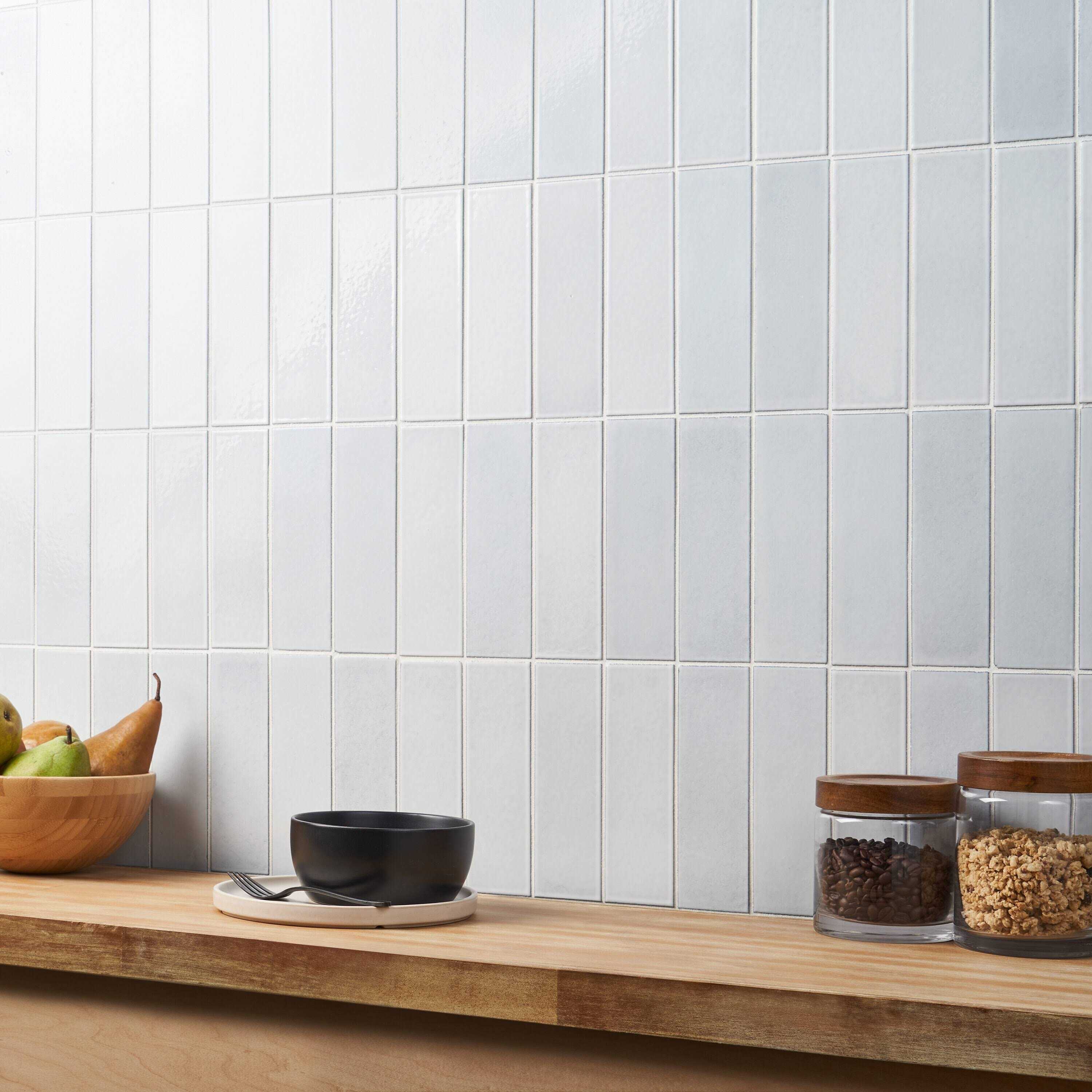 Ivy Hill Tile Vibe 2.36 in. x 7.87 in. Glossy Lava Stone Cement Subway Wall Tile - Cheap Fitting