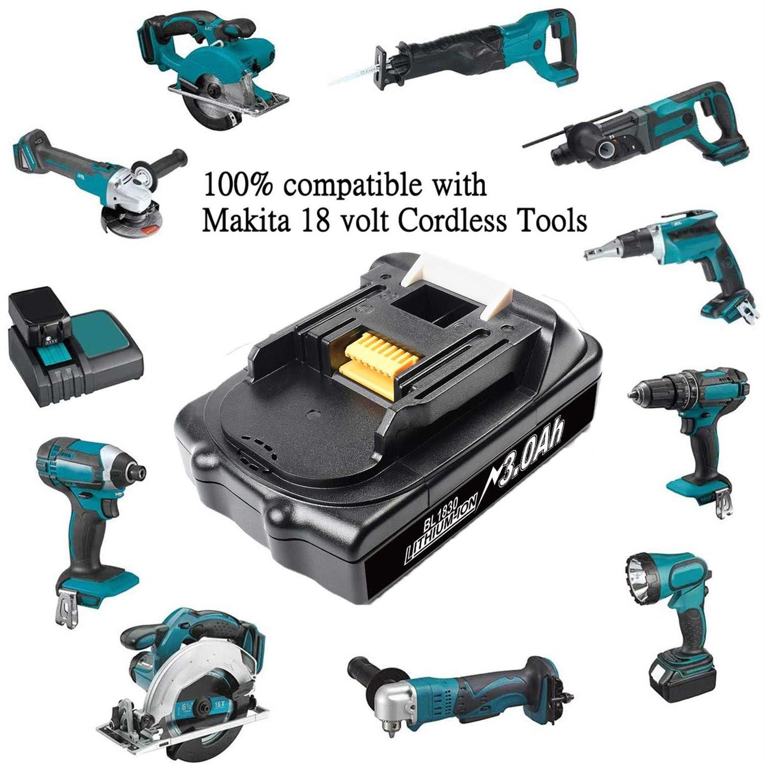 Powtree BL1815 18V 3.0Ah LXT Lithium-ion Replacement Battery for Makita BL1815 - Cheap Fitting