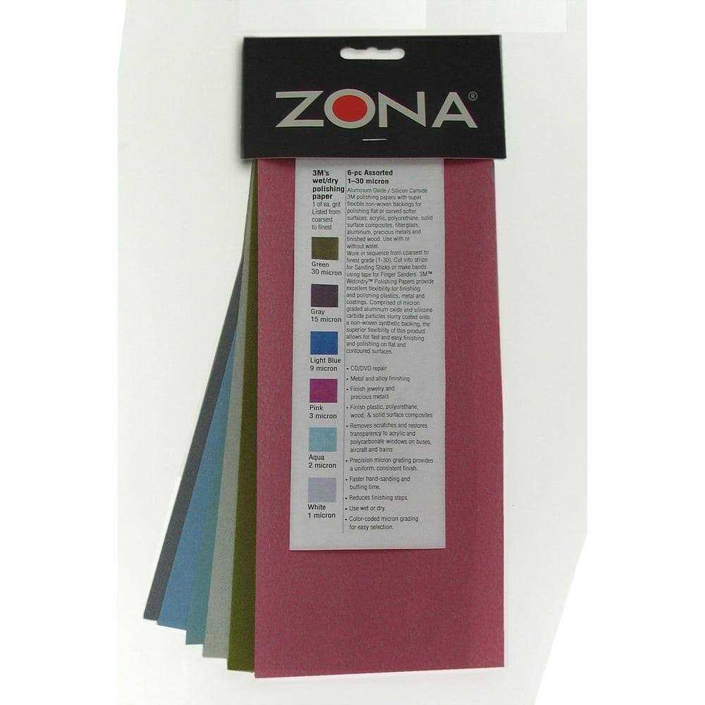 Zona 3M Wet/Dry Polishing Paper Assortment - Cheap Fitting