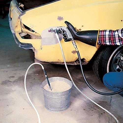 Eastwood Sand Blasting Gun Assembly Ceramic Nozzles for Marble Engraving with 15 in. Suction Hose Pick Up Tube & Clamps Blast Out of a Bucket Kit - Cheap Fitting