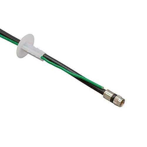 The Cimple Co Single Feed Thru Bushing Rg6 Feed Through Bushing Replaces Wallplates For Coax Coaxial Cable - Cheap Fitting