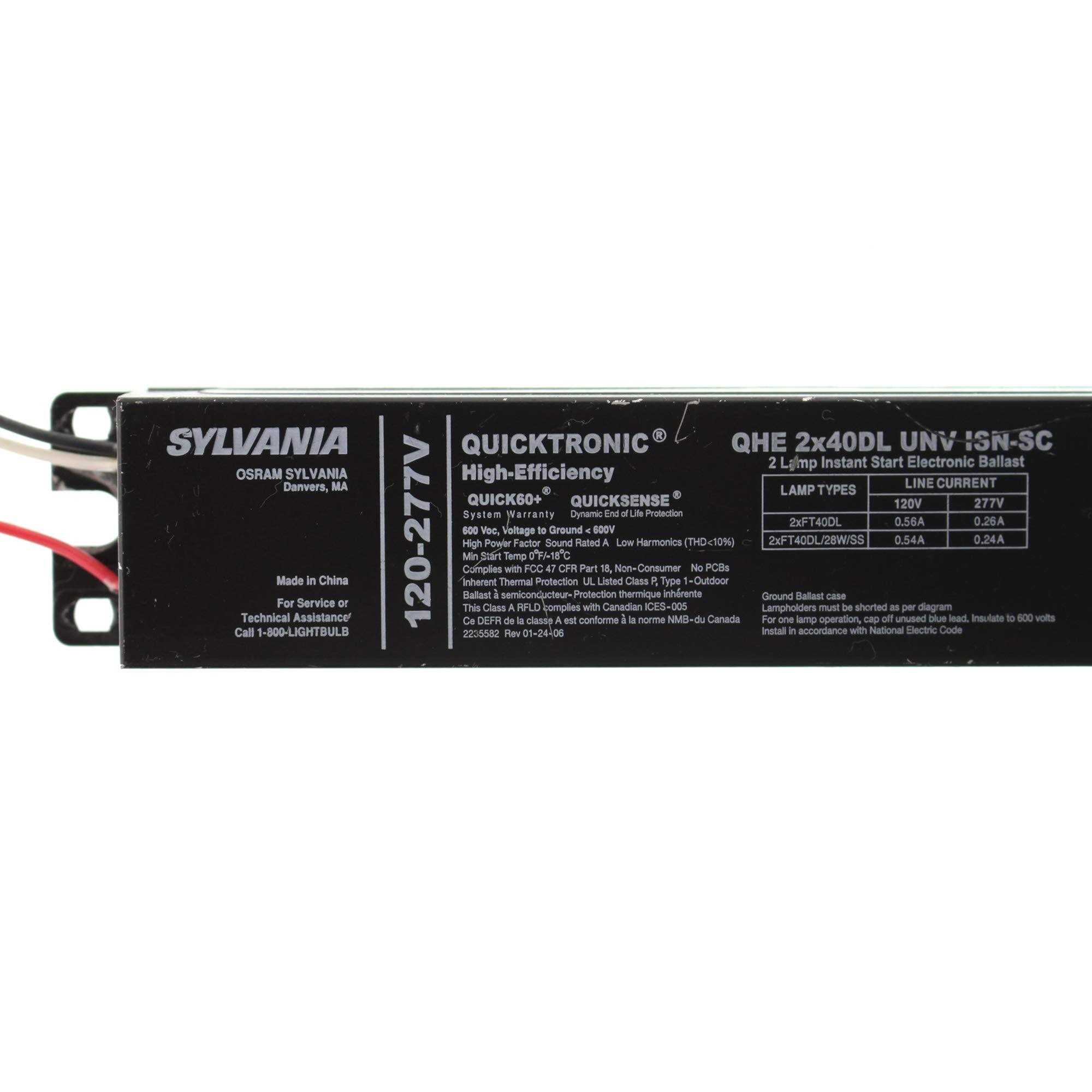 Sylvania 49429 Ballast QHE2X40DL/UNV/ISN-SC - Cheap Fitting