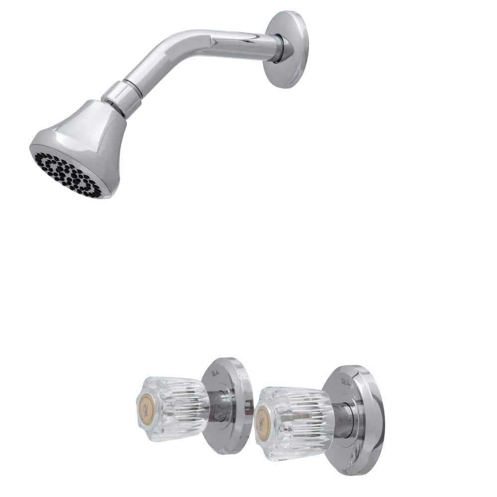 Homewerks 2-Handle 1-Spray Shower Faucet Only in Polished 10-B82-SACH-B - Cheap Fitting