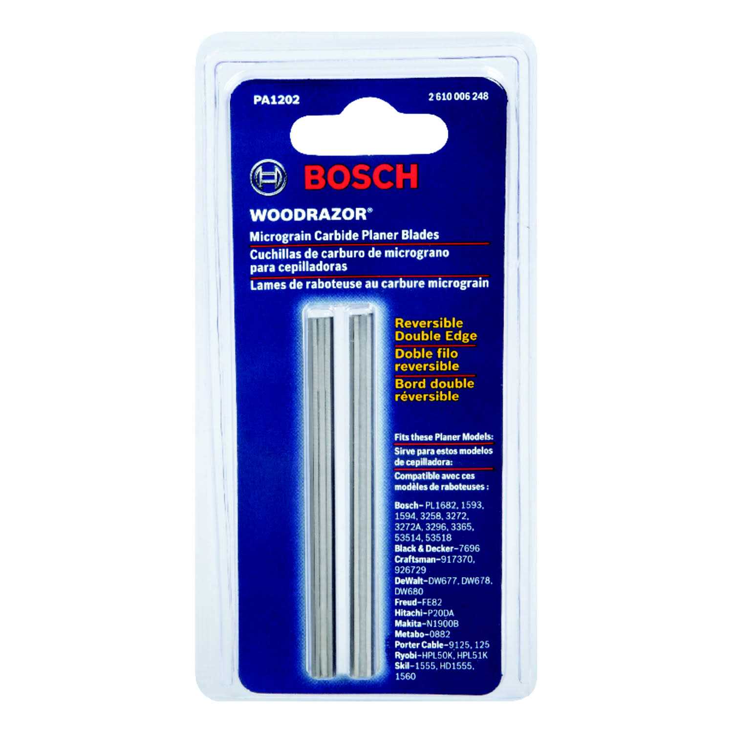 Bosch Woodrazor Micrograin Carbide Planer Blades PA1202 - Cheap Fitting