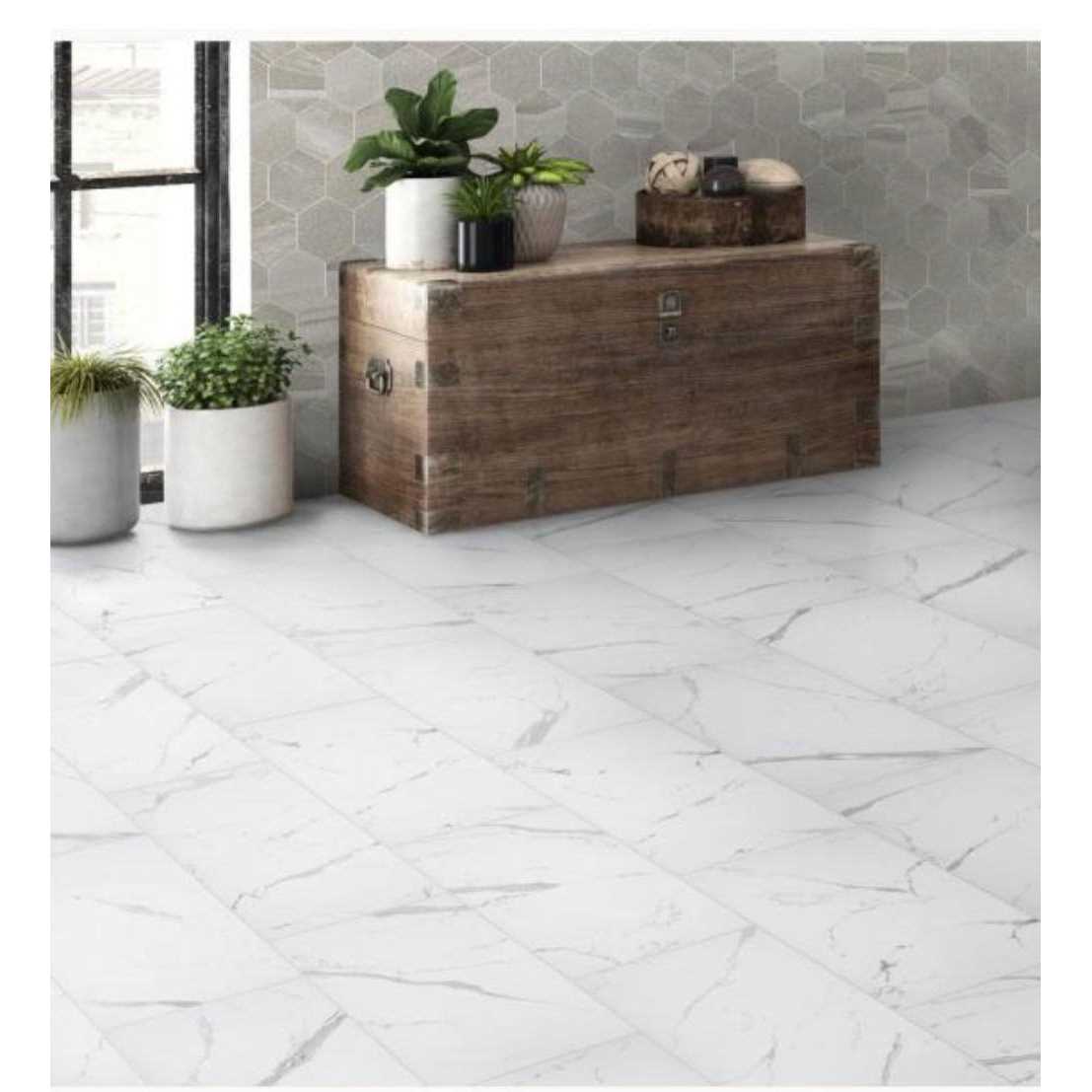 Home Decorators Collection Carrara 24 in. x Polished Porcelain Floor and Wall Tile - Cheap Fitting