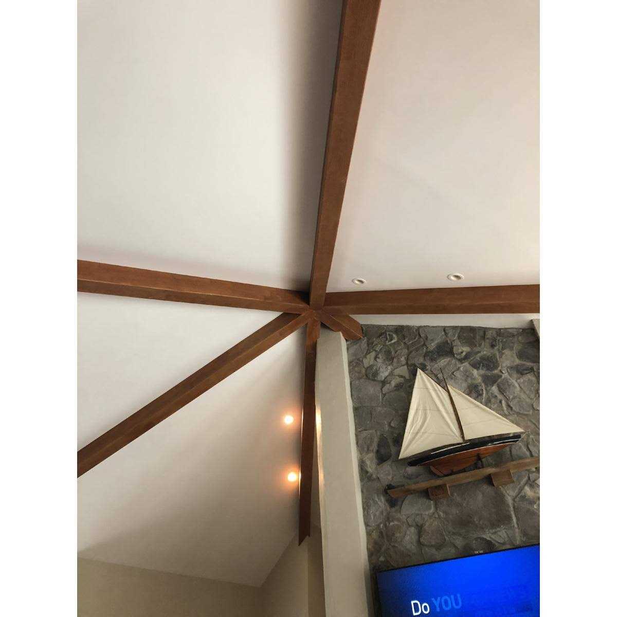 Fypon, Ltd. 1/2W x 1/2H x 3-Sided Rough Sawn Western Red Cedar Faux Wood Beam BMR4X6X96CDR - Cheap Fitting