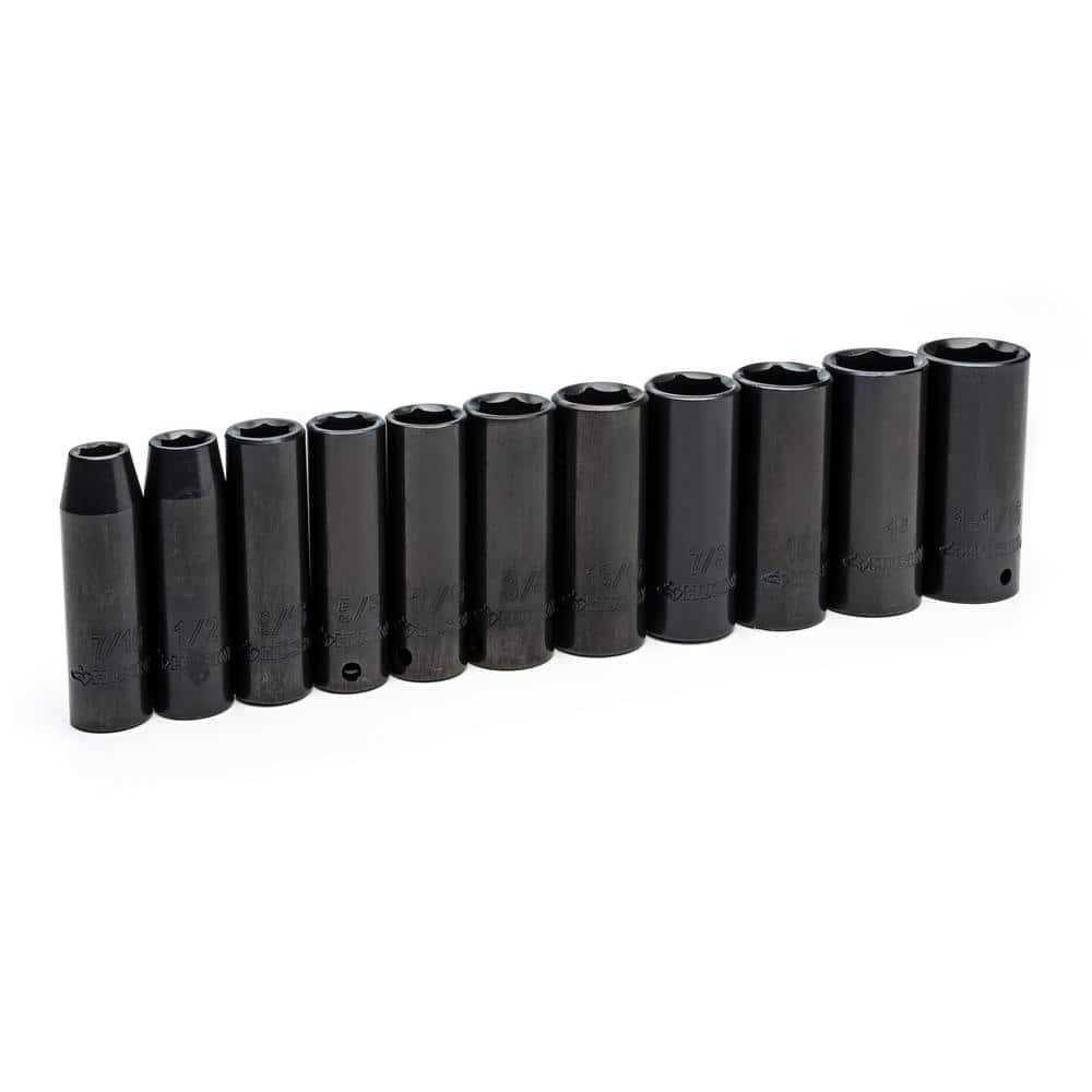 Husky 1/2 in. Drive SAE/Metric 6-Point Impact Socket Set with Two Storage Cases - Cheap Fitting