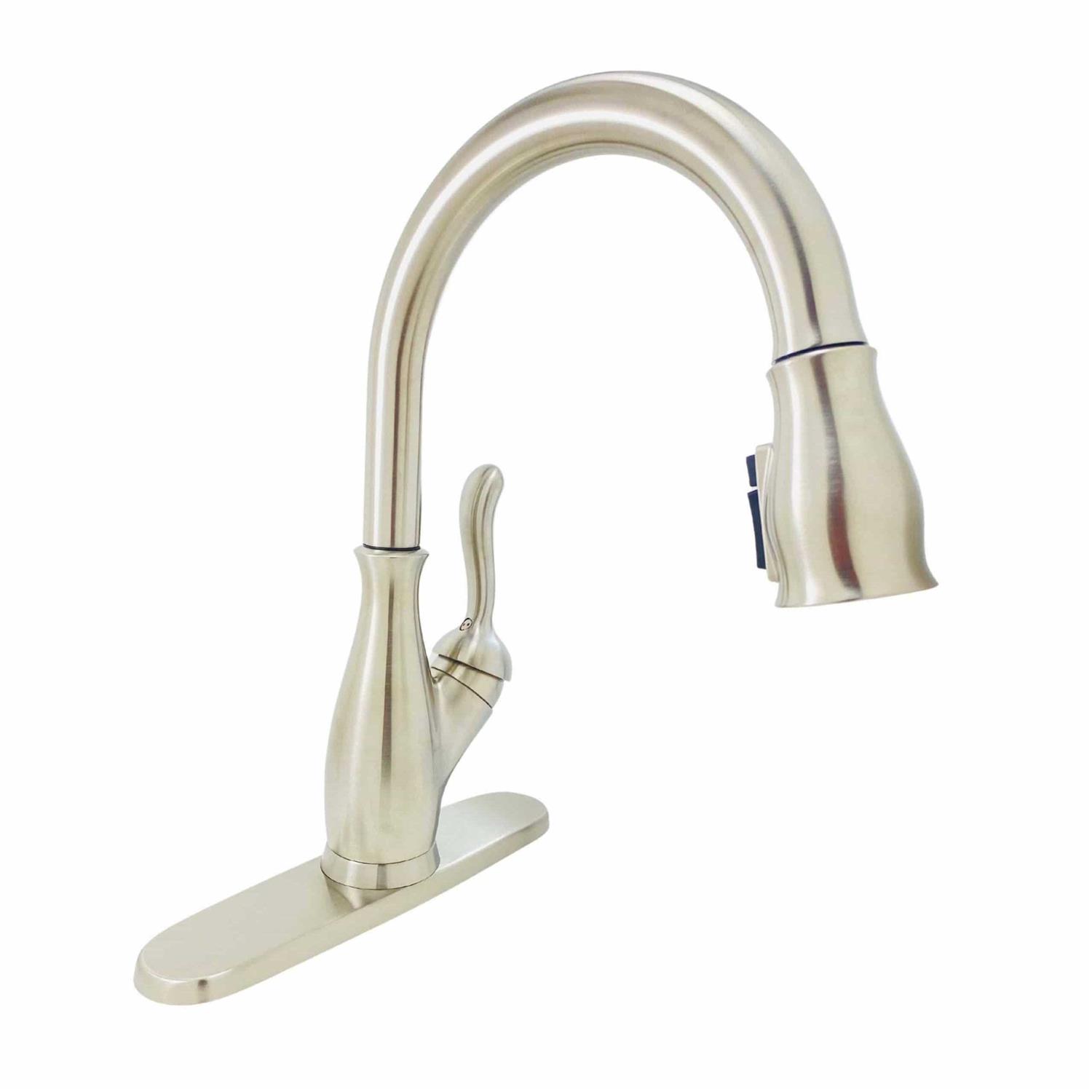 Delta Leland Single Handle Pull-Down Kitchen Faucet with ShieldSpray Technology 19978Z-SS-DST - Cheap Fitting