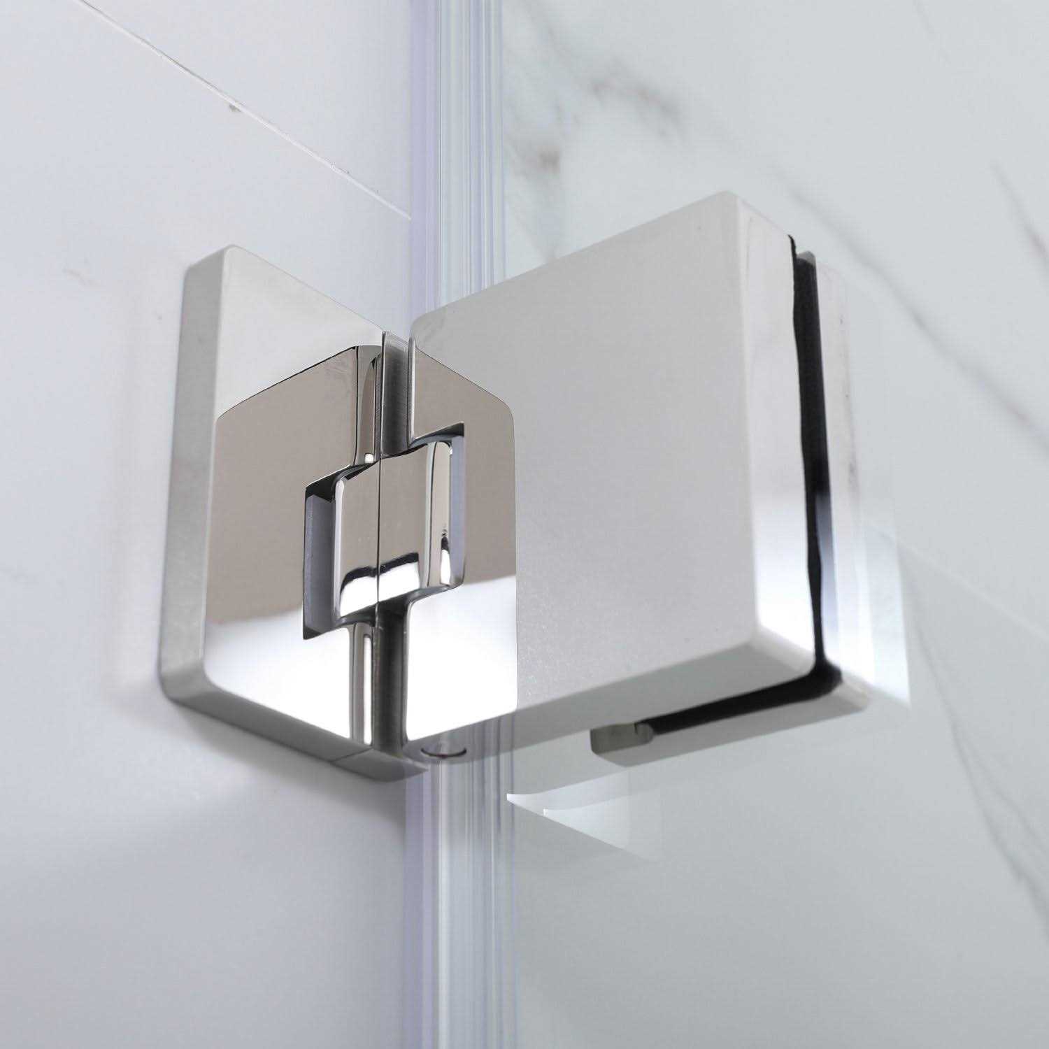 Vinnova Napoli 34 W x 58 H Hinged Frameless Glass Tub Door in Matte 310134-HD-MB - Cheap Fitting