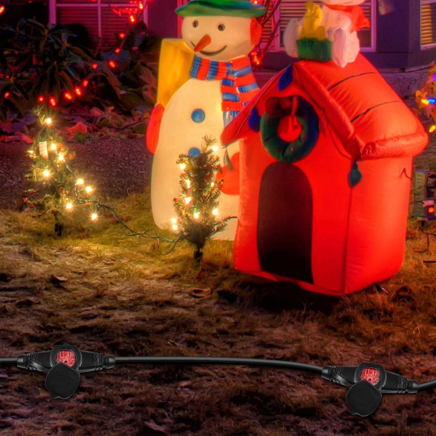 Colsen Power Extension Cord 3 Prong 6 Nema 5-15R Female Socket - Cheap Fitting